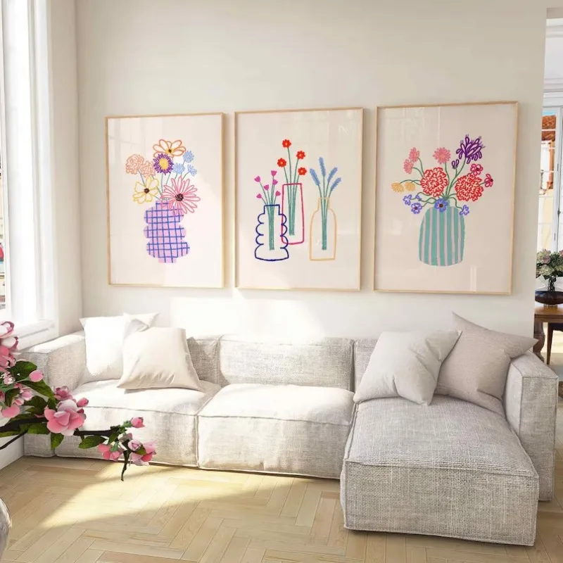 ภาพวาดแคนวาสไร้กรอบ 1 ชิ้น ภาพ - Florist Supply Vases บทวิจารณ์และราคา