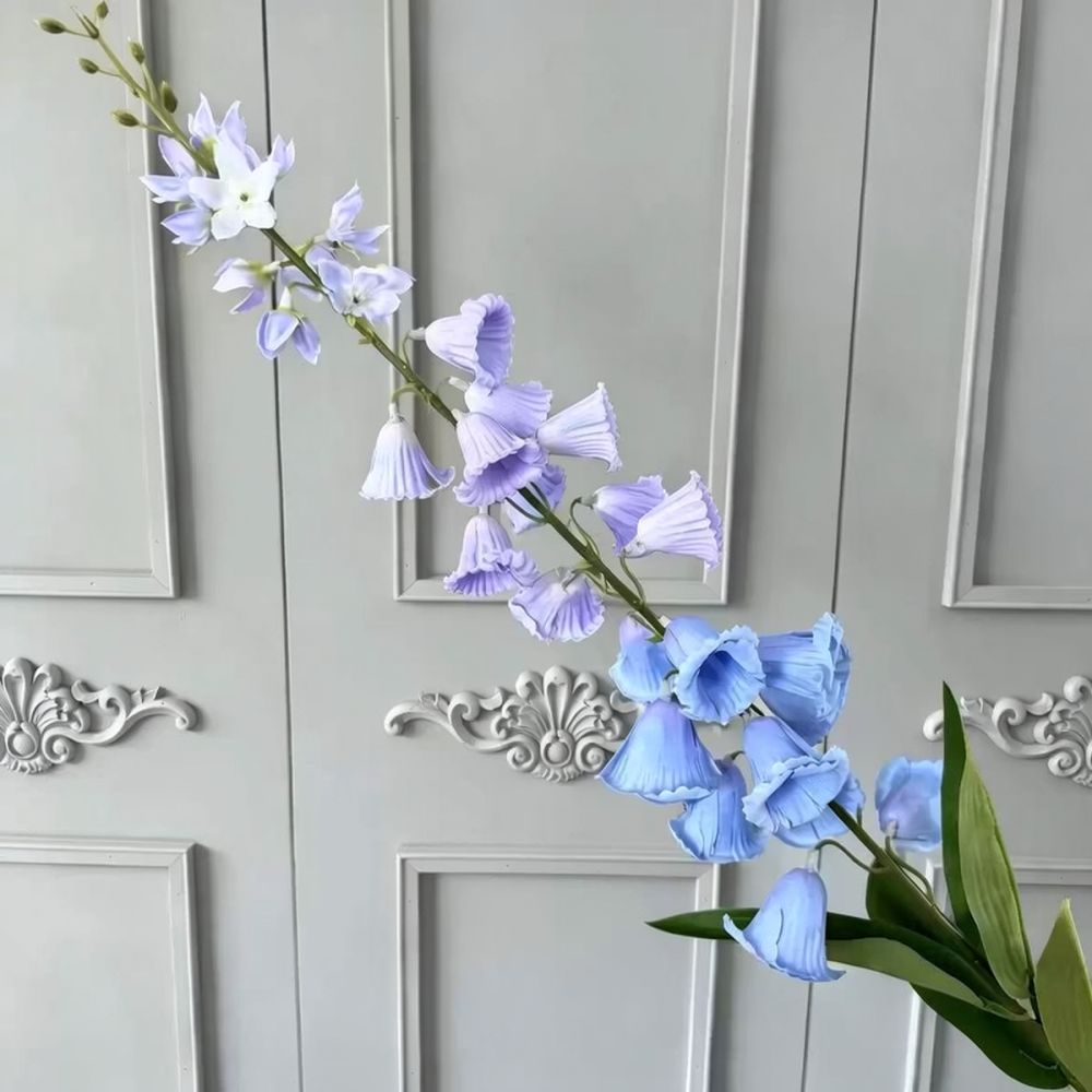 ดอกไม้ประดิษฐ์ผ้าไหมสีน้ำเงิน  - Florist Flower Supply บทวิจารณ์และราคา