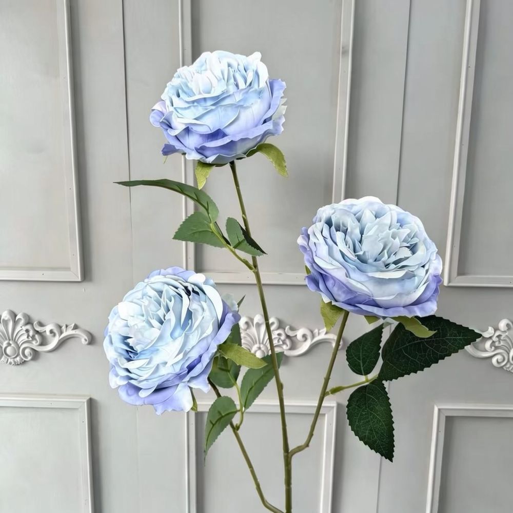 ดอกไม้ประดิษฐ์ผ้าไหมสีน้ำเงิน  - Florist Flower Supply บทวิจารณ์และราคา