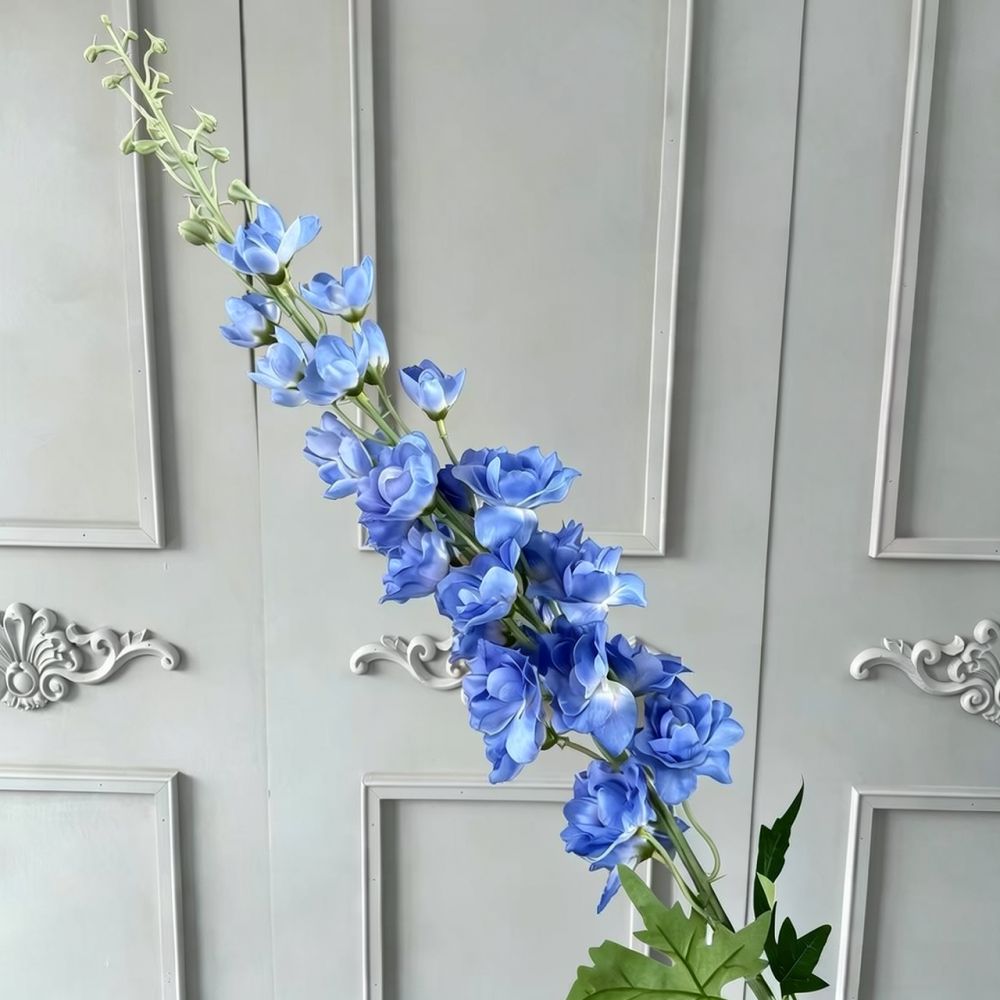 ดอกไม้ประดิษฐ์ผ้าไหมสีน้ำเงิน  - Florist Flower Supply บทวิจารณ์และราคา