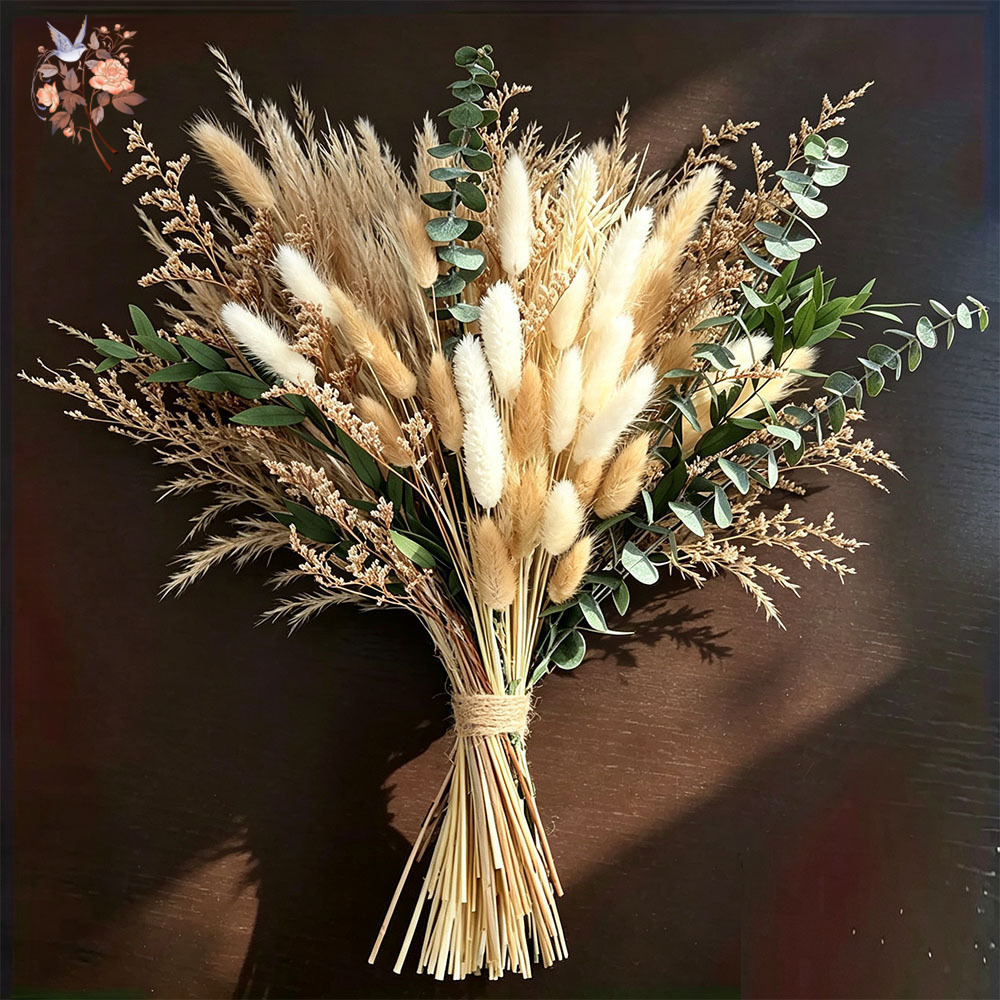 ช่อดอกไม้แห้งธรรมชาติ 80 ชิ้น  - Eucalyptus Preserved บทวิจารณ์และราคา